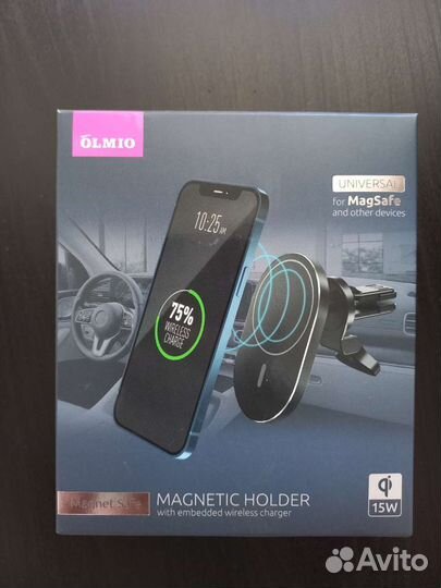 Автомобильный держатель-зарядка Olmio Magnet safe