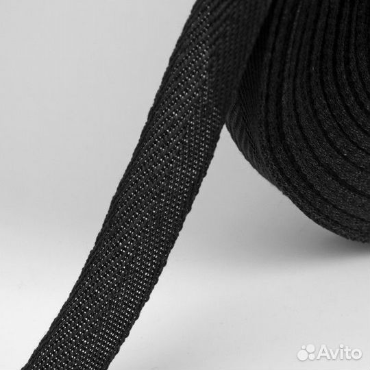 Лента киперная, 20 мм, 50 1 м, цвет чёрный