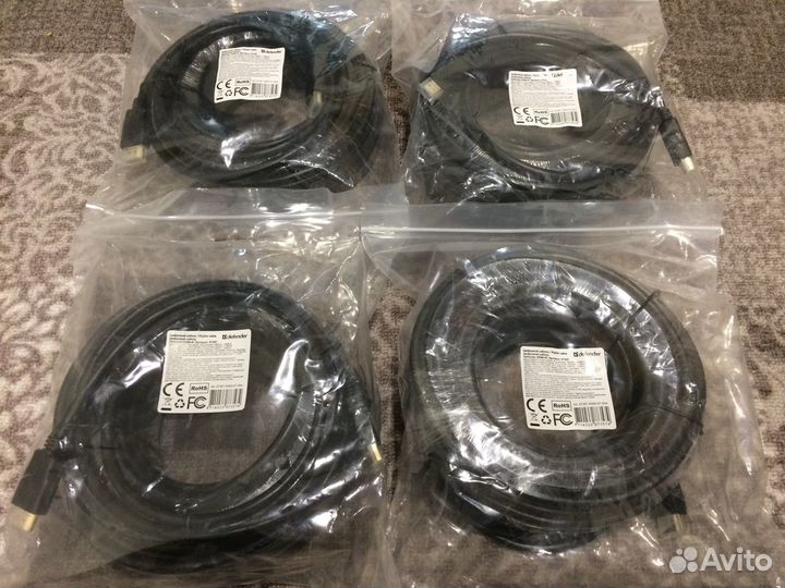 Hdmi-Hdmi Кабель Defender, 20 метров, в.1.4, Hoвый