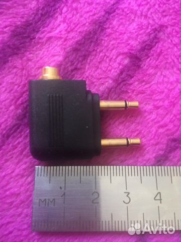 Адаптер переходник для наушников в самолет