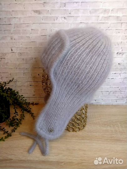 Шапка ушанка женская