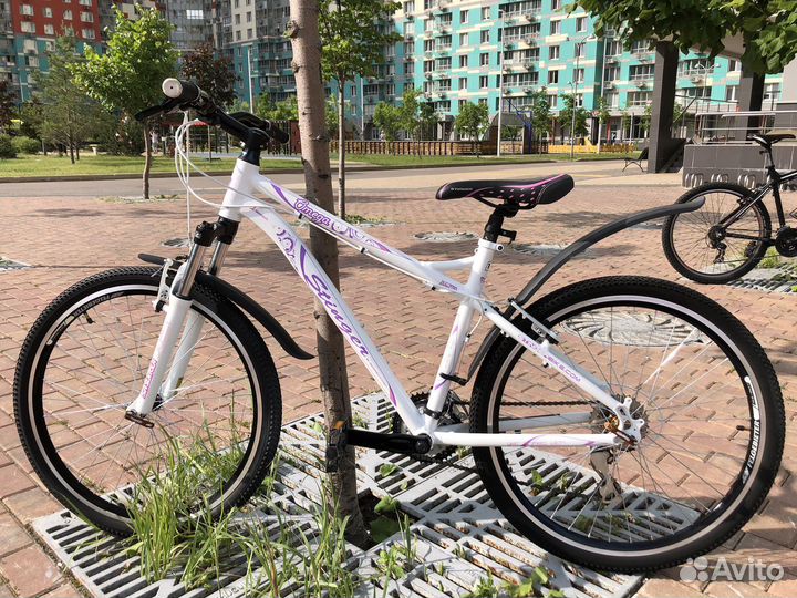 Велосипед Stinger omega женский белый горный