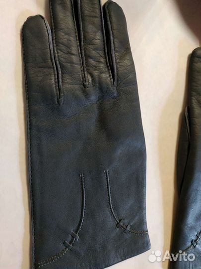 Перчатки женские кожа