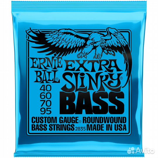 Струны для бас-гитары Ernie Ball 2835 Extra Slinky