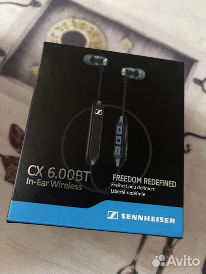 Беспроводные наушники Sennheiser cx 6 bt