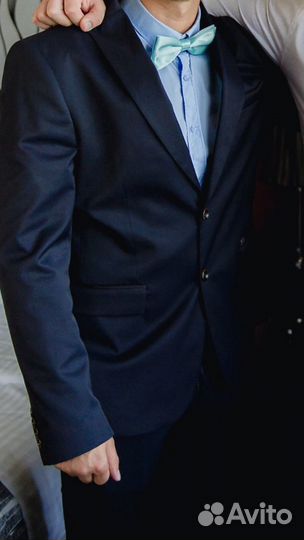 Бабочка, бабочка-галстук мятный, Тиффани, голубой