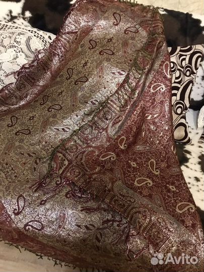 Палантин шаль платок люрекс