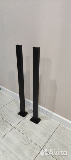 Ножка Лофт 83х99х723 мм 710-830 цвет черный. 2 шт