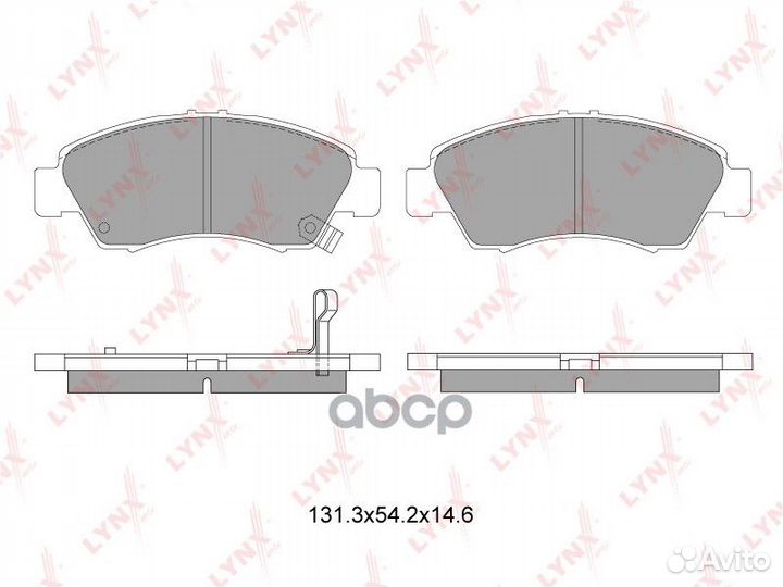 Колодки тормозные дисковые перед BD3407