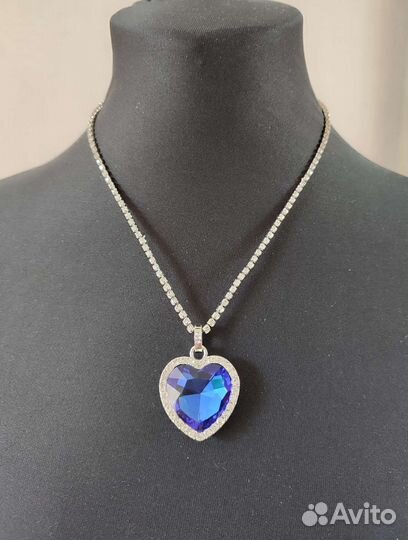 Кулон Сердце Океана на цепочке
