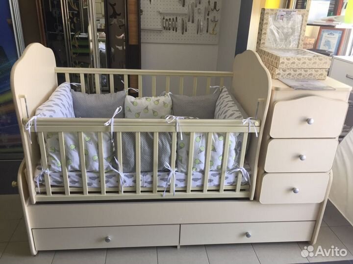 Детская кроватка трансформер 3 в 1