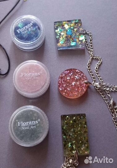 Блёстки, поталь, перламутр