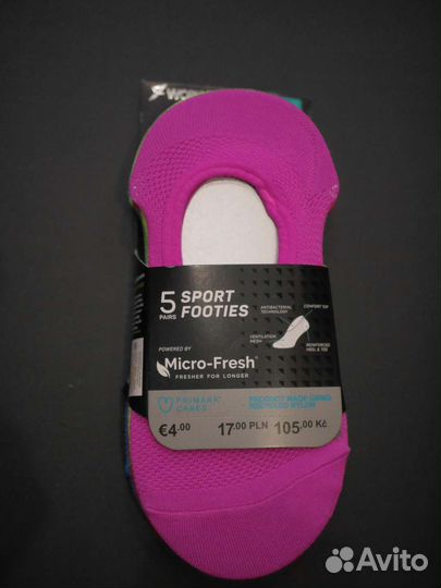 Носки женские новые Primark следки размер 35-38