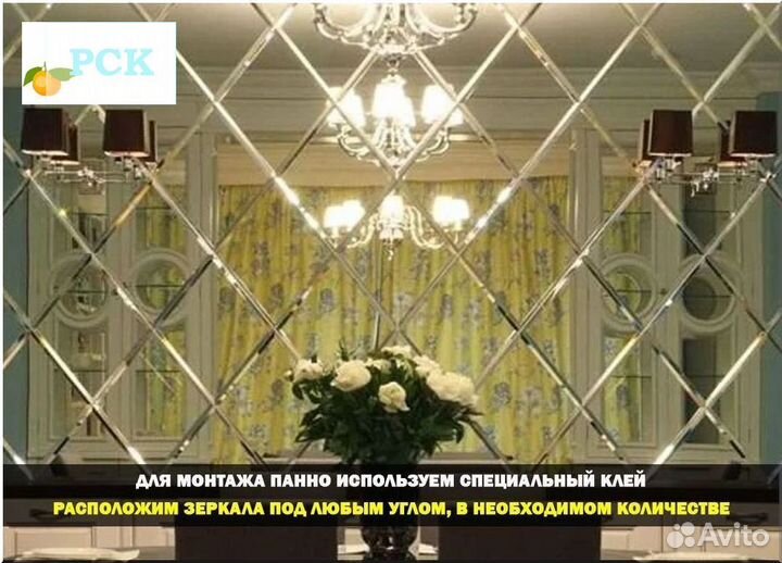 Зеркало панно