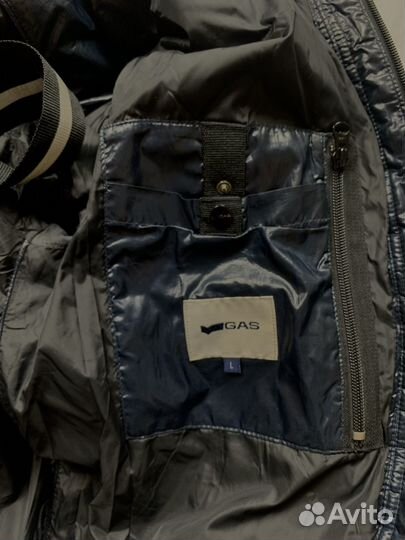Блестящий пуховик gas