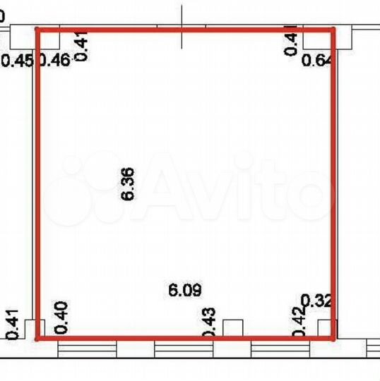 Свободного назначения, 38 м²