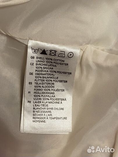 Джинсовая куртка H&M женская с принтом