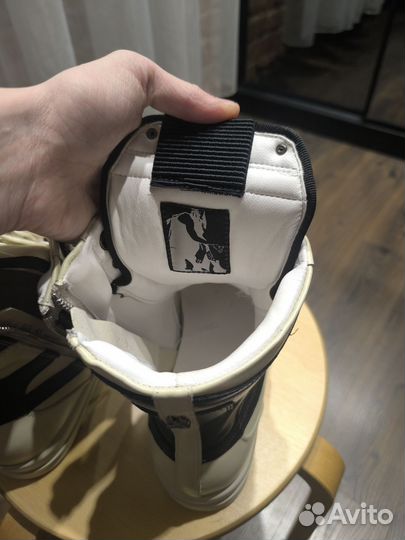 Кеды rick owens geobasket chrome hearts