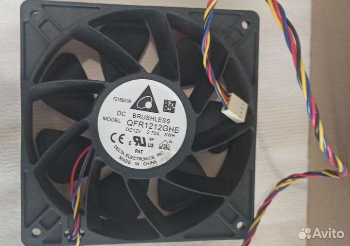 Вентилятор 120мм QFR1212GHE 2,7а и 140мм