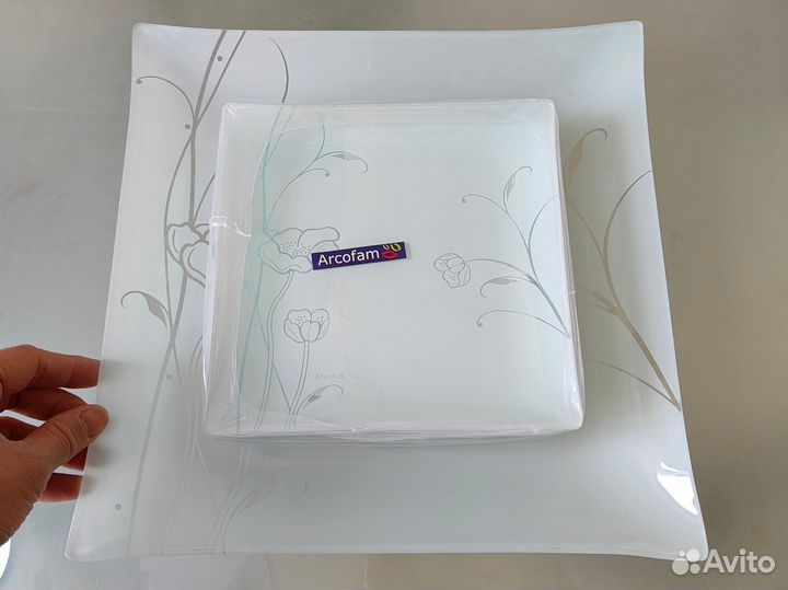 Arcofam Набор тарелок 7 шт, Закаленное стекло