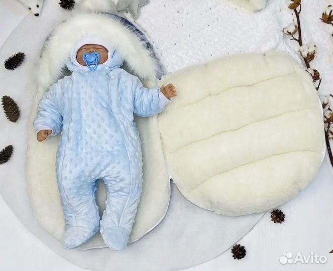 Комплект на выписку для мальчика зима