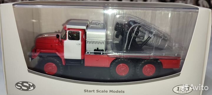 Пожарный ЗИЛ-131 агвт 100 без надписей SSM 1:43