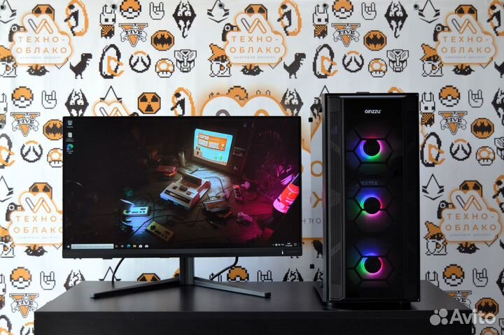 Мощный PC Ryzen 7 3700x, 32Gb, RX 5700XT 8Gb