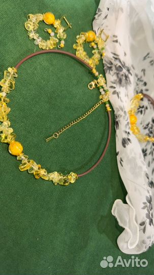 Чокер из чешского стекла