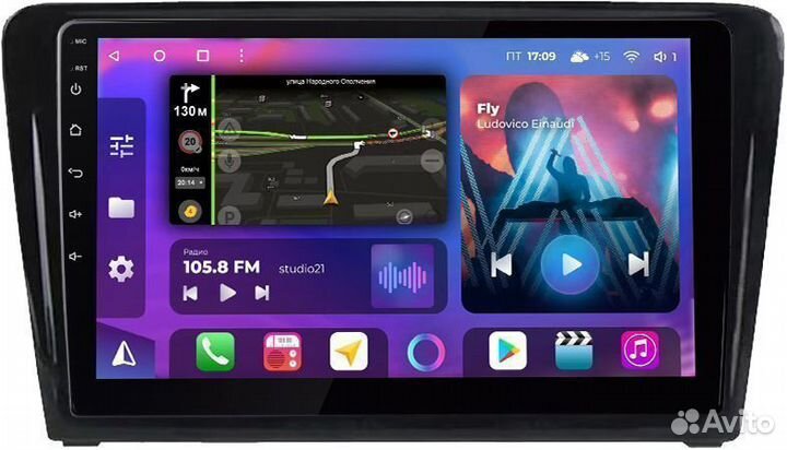 Магнитола андроид Skoda Octavia A7 FarCar 4/64