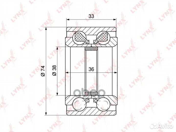 Комплект подшипника ступицы колеса перед WB