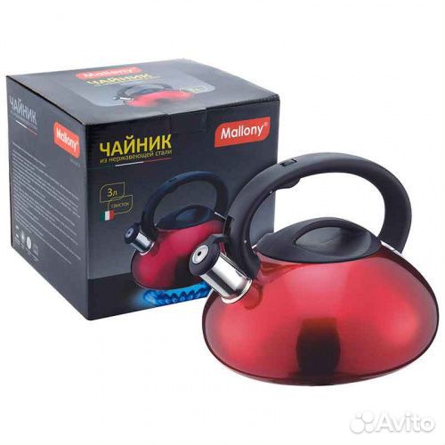 Чайник до 3,0 л Mallony MAL-103-R