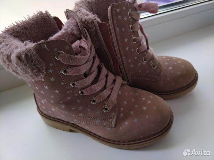 Зимние ботинки для девочки 28 размер