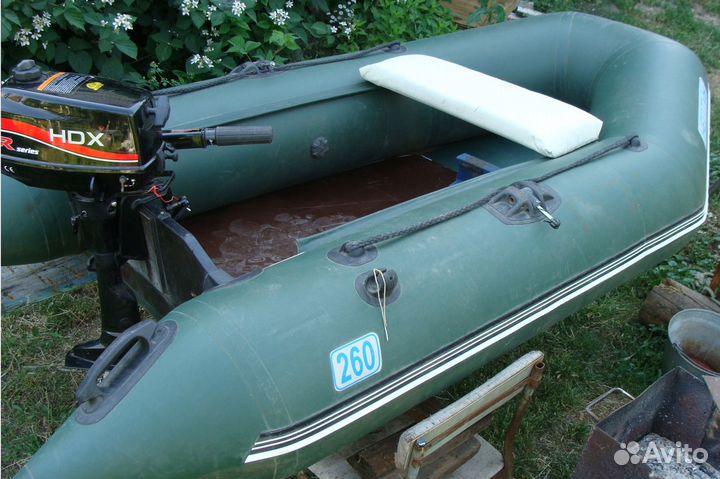 Лодка пвх нептун 260 с мотором HDX 3.6