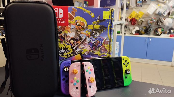 Nintendo switch oled splatoon 3 edition