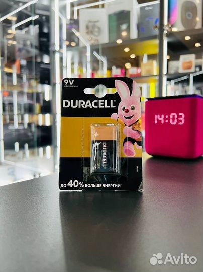 Батарейка Duracell 9V Basic 6LR61 Крона Alkaline