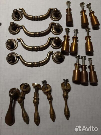 Мебельные ручки СССР латунь