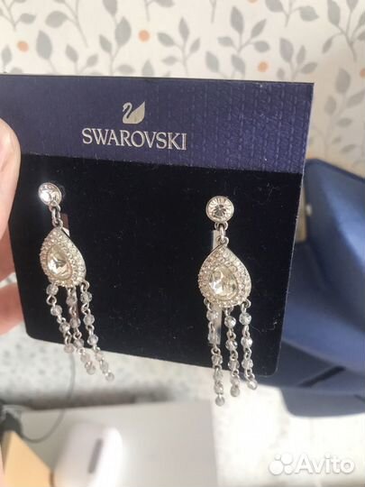 Серьги swarovski