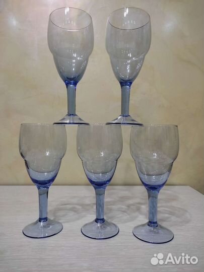 Фужеры цветное стекло СССР