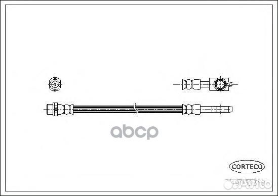 Шланг тормозной audi A4 00-09 задн. лев/прав