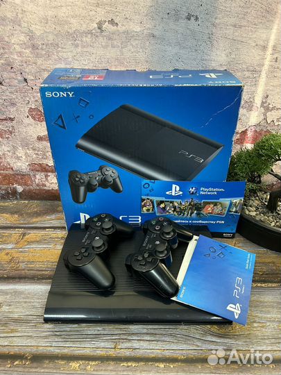 Sony playstation 3 super slim + 64 игры