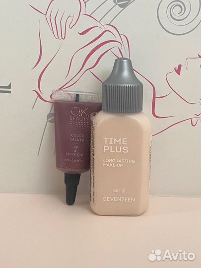 Крем тональный Seventeen и тинт OK beauty