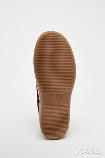 Кроссовки бургунди / Zara
