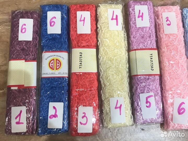 Кружево. Ширина 4 см. 9,1 м