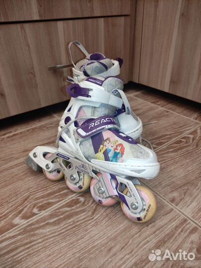Детские раздвижные роликовые коньки Princess