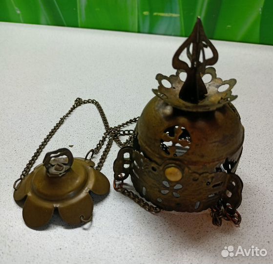 Латунная лампада