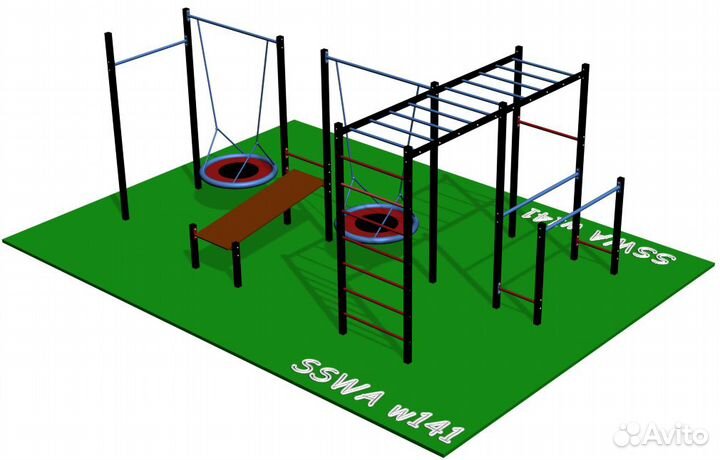 Спортивная площадка воркаут уличный тренажер