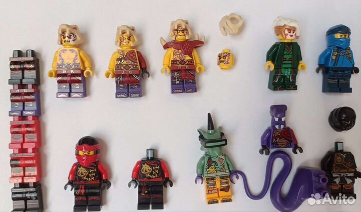 Lego Ninjago минифигурки и детали все ориг