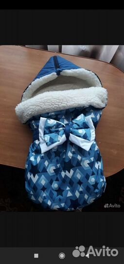 Зимний конверт в коляску