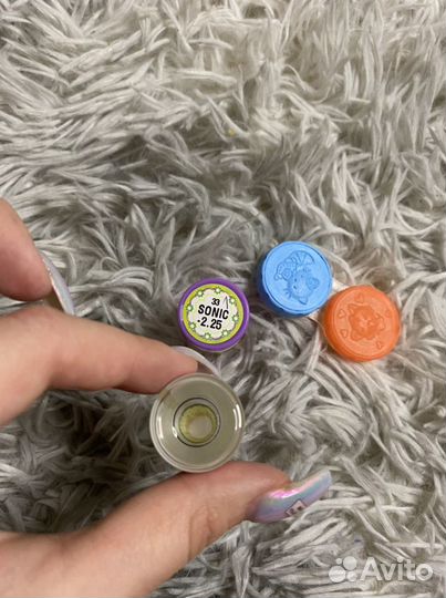 Зелёные линзы, на 12 мес, с диоптриями - 2,25