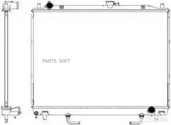 Радиатор охлаждения Митсубиси Монтеро 2000